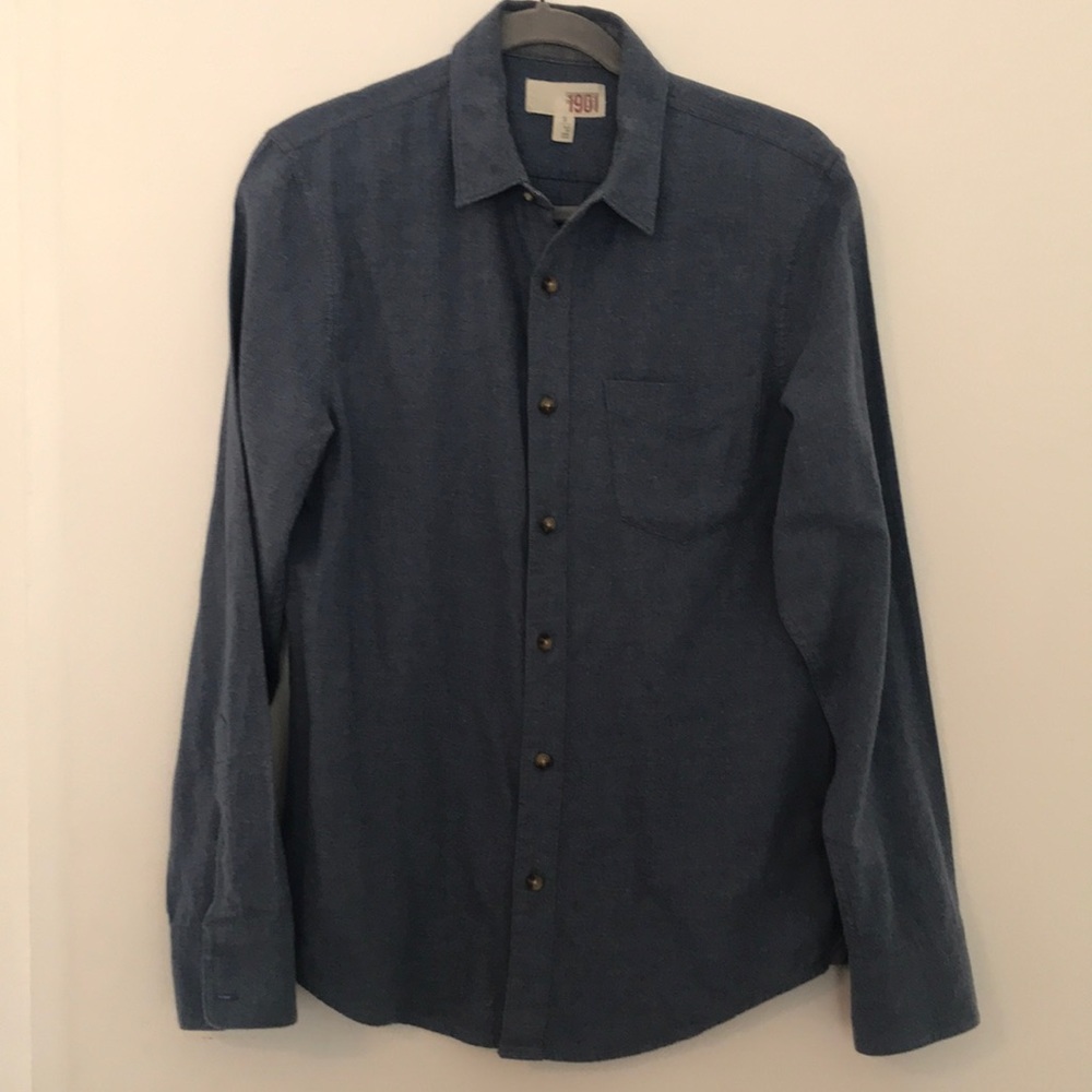 1901 Button Up casual blue Small